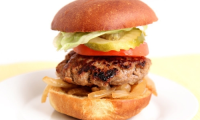 Cheddar Stuffed Burgers Recipe | Laura in the Kitchen ... image