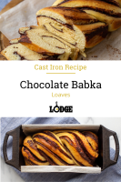 Chocolate Babka Loaves - Lodge Cast Iron image