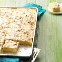 White Texas Sheet Cake Recipe: How to Make It - Taste of Home image