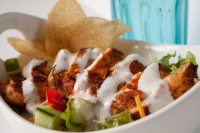 Blackened chicken salad with light buttermilk ranch dressing image