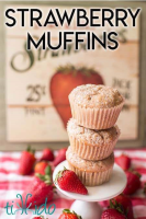 Strawberry Muffins Recipe | Tikkido.com image