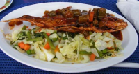 Brown Stew Fish Recipe - Jamaican Country Style image