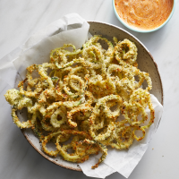 Baked Parmesan Zucchini Curly Fries Recipe - EatingWell image