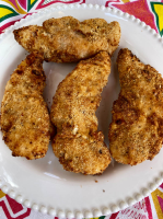 Air Fryer Breaded Chicken Tenders - Melanie Cooks image
