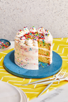 Confetti Cake with Vanilla-Sour Cream Frosting | Southern ... image