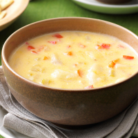 Makeover Potato Cheese Soup Recipe: How to Make It image