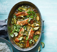 One-pan Thai green salmon recipe - BBC Good Food image