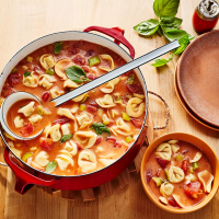 Creamy Tomato Soup with Tortellini Recipe - EatingWell image