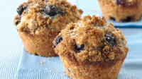Whole Wheat-Blueberry Muffins Recipe - BettyCrocker.com image
