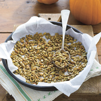 Roasted Pumpkin Seeds Recipe | MyRecipes image