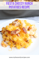 Fiesta Cheesy Ranch Potatoes Recipe - My Heavenly Recipes image
