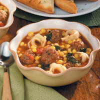 Meatball Tortellini Soup Recipe: How to Make It image