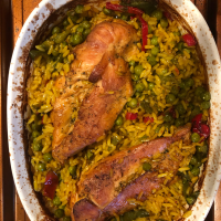 BAKED CHICKEN AND YELLOW RICE RECIPES