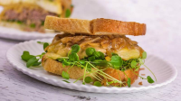Buttery Burgers and Onions on Toast | Recipe - Rachael Ray ... image