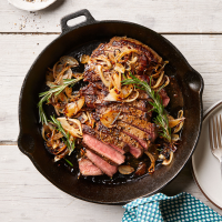 Rosemary-&-Garlic-Basted Sirloin Steak Recipe | EatingWell image