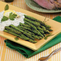 Asparagus with Cream Sauce Recipe: How to Make It image