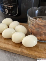 Ninja Foodi Hard Boiled Eggs - Recipe This image