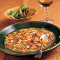Tuscan White Bean Soup with Prosciutto Recipe | MyRecipes image