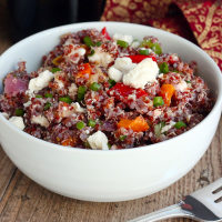 Roasted Vegetable Quinoa Salad Recipe - Food Fanatic image