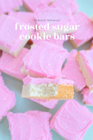 The Best Almond Flavored Frosted Sugar Cookie Bars ... image