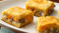 Easy Recipes & Easy Cooking Ideas - Pillsbury.com - Sausage and Cheese Crescent Squares Recipe image