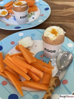 Air Fryer Soft Boiled Eggs - Recipe This image