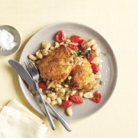 Chicken With White Beans and Tomatoes Recipe | Real Simple image