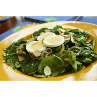 Wilted Spinach and Almond Salad Recipe | Allrecipes image