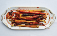 Harissa-and-Maple-Roasted Carrots Recipe | Bon Appétit image