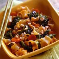 Broccoli-Peanut Stir-Fry With Noodles Recipe | Land O’Lakes image