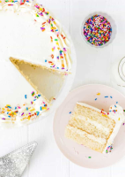 Eggless Vanilla Cake Recipe - Mommy's Home Cooking image