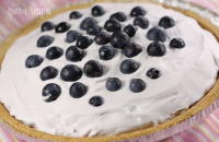 Super Light Blueberry Cream Pie - Skinnytaste image