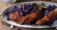 Beer-Marinated Pork Tenderloin with Red Cabbage Recipe ... image