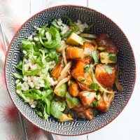 Salmon & Avocado Poke Bowl Recipe | EatingWell image