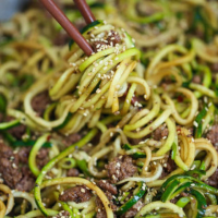 Korean Beef Zucchini Noodles | partners.allrecipes.com image
