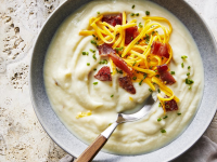 Low-Carb Loaded Cauliflower Soup Recipe | Cooking Light image