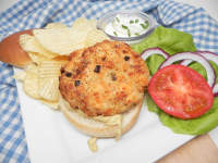 Fresh Salmon Burgers in the Air Fryer | Allrecipes image