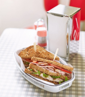 Healthier club sandwich recipe - delicious. magazine image