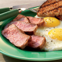 Steak and Eggs Recipe | MyRecipes image
