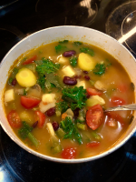 Chunky Vegetarian Vegetable Soup (Fast and Easy) Recipe ... image