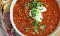 Turkey Taco Soup Recipe | Laura in the Kitchen - Internet ... image