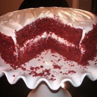 Homemade Red Velvet Cake with Cream Cheese Frosting Recipe ... image