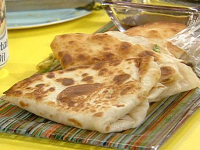 Scallion and Egg Pancakes Recipe | Rachael Ray | Food Network image