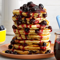 Blueberry Oatmeal Pancakes Recipe: How to Make It image