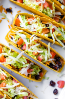 Vegetarian Black Bean Tacos - Skinnytaste image