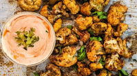 Spicy Cajun Roasted Cauliflower with Rémoulade Dipping Sauce image