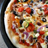 Supreme Vegetarian Pizza (So Easy!) | Good Life Eats image