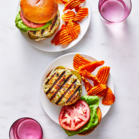 Grilled Turkey-Zucchini Burgers Recipe | Real Simple image