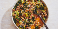 Escarole with Italian Sausage and White Beans Recipe ... image