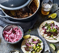 Barbacoa pulled-beef tacos recipe | BBC Good Food image
